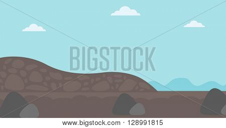 Background of heaps of coal.