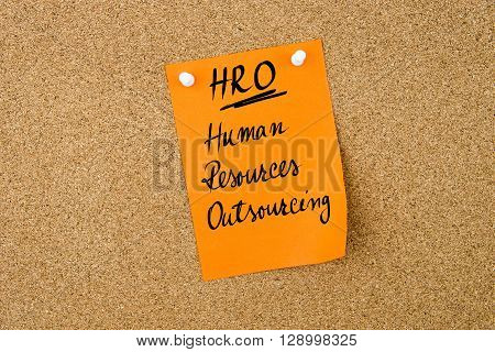 Business Acronym Hro Human Resources Outsourcing