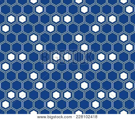 Japanese Traditional Retro Wagara Seamless Pattern Background Geometry Hexagon Polygon Cross Frame