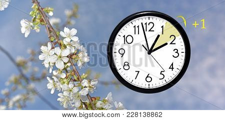 Daylight Saving Time. Change Clock To Summer Time.