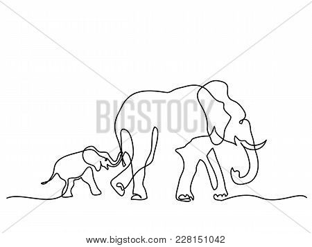 Continuous Line Vector Photo Free Trial Bigstock