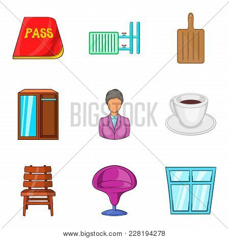 Farmstead Icons Set. Cartoon Set Of 9 Farmstead Vector Icons For Web Isolated On White Background