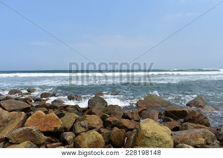 Close View Of Sea Wave At Evening Looking Awesome.this Snaps Is Taken At Just Before Evening.this Sn