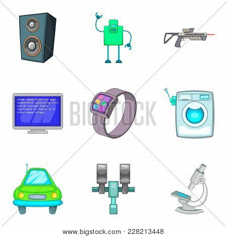 System Framework Icons Set. Cartoon Set Of 9 System Framework Vector Icons For Web Isolated On White