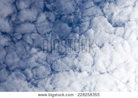 Beautiful Blue Sky With Clouds Background. Sky Clouds. Sky With Clouds Weather Nature Cloud Blue. Bl