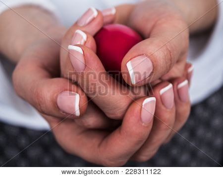 The Girl With A Beautiful French Manicure