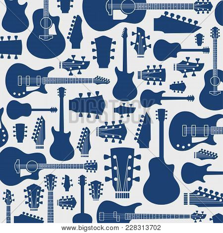 Vector Guitars Pattern Or Background