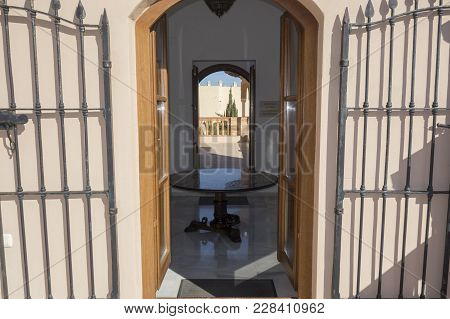 Torremolinos, Spain- January 22,2018: Architecture, Monument Building, House, Casa De Los Navajas,ne