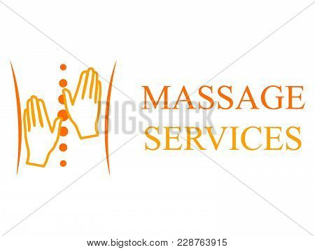 Logotype For Massage Salon And Health Treatments. Spa, Physiotherapy, Relaxation.