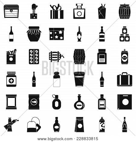 Housing Stock Icons Set. Simple Set Of 36 Housing Stock Vector Icons For Web Isolated On White Backg