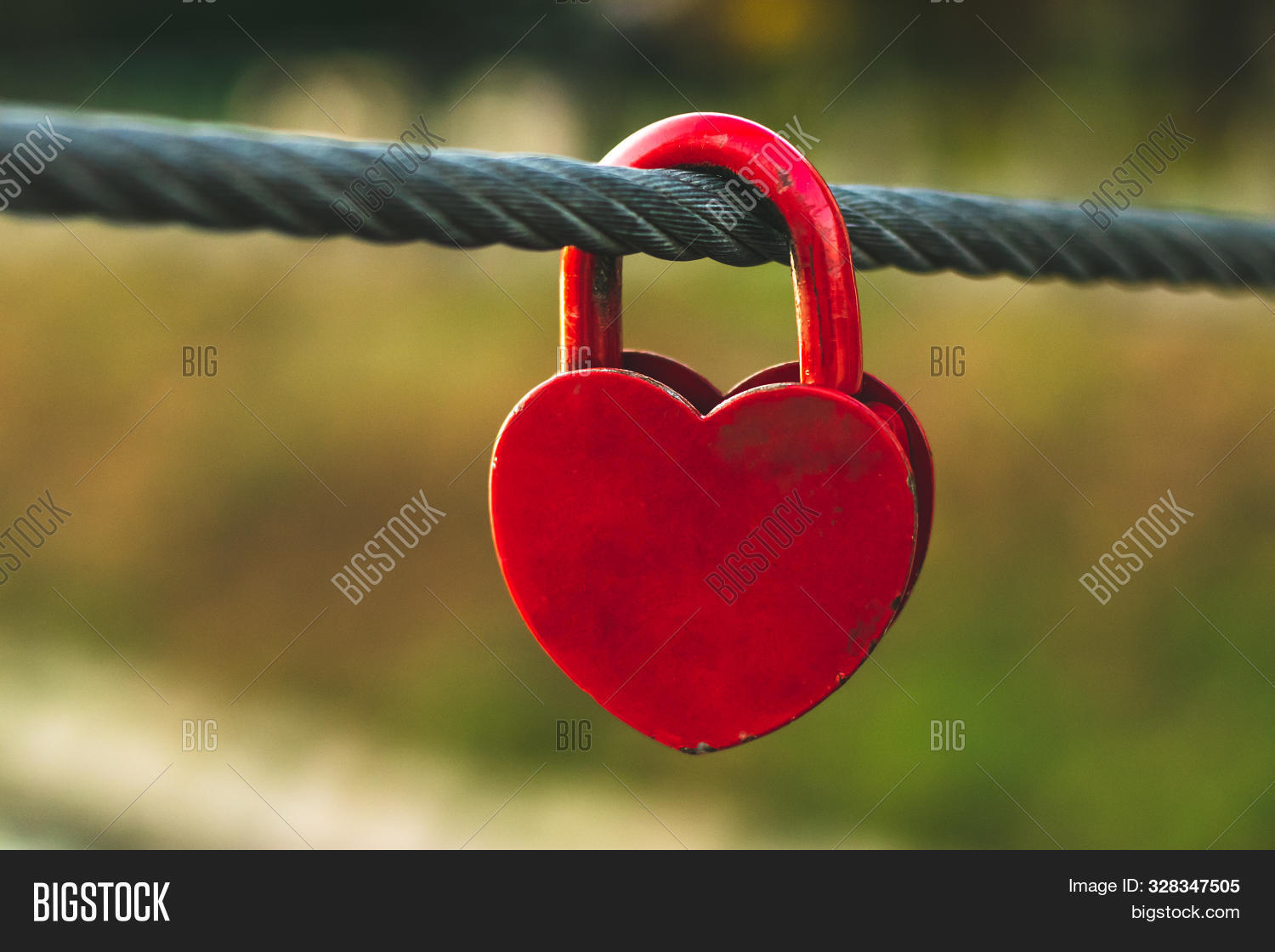 Padlock Shape Heart On Image Photo Free Trial Bigstock