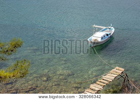Adrasan, Kemer / Antalya, October 4, 2019, Seaside View From Adrasan Beach Along The Mediterranean C