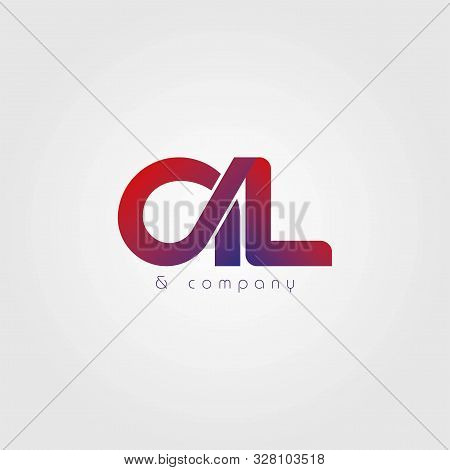 Abstract Letters Al Logo. Al Letter Logo Design Vector With Gradient. Vector Logo