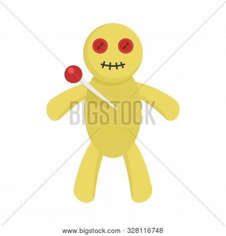 Magic Doll Icon. Flat Illustration Of Magic Doll Vector Icon For Web Design