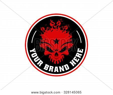 Skull Logo, Icon Or Skull Illustration, Vector Of Skeleton.