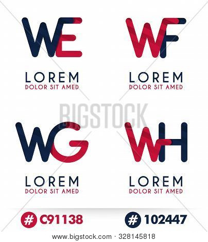 W Alphabet Logo Concept For Company Or Corporations Industry, Print Various Online And Offline, Prom