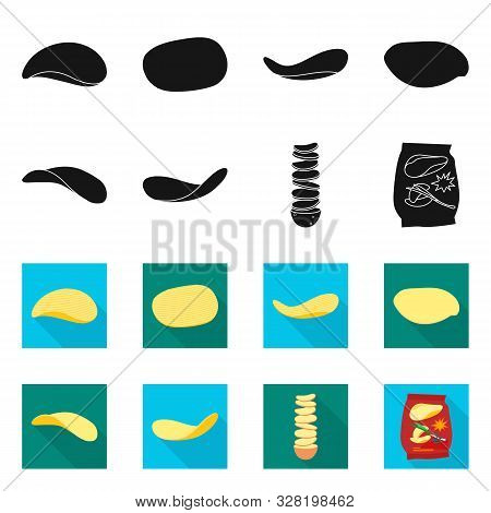 Vector Design Of Roast And Potato Icon. Collection Of Roast And Ingredient Vector Icon For Stock.