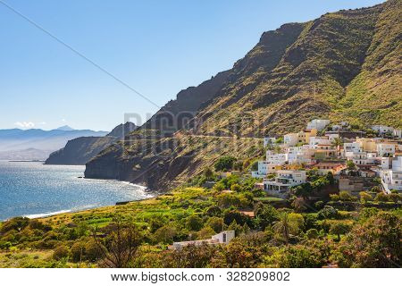 Beautiful View Igueste De San Andres Small Village On Tenerife Canary Islands, Spain