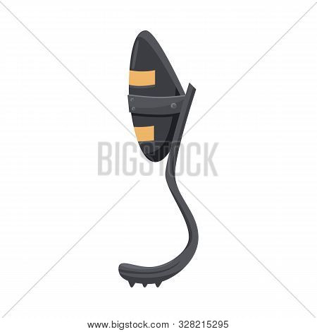 Vector Design Of Leg And Prosthesis Logo. Graphic Of Leg And Foot Vector Icon For Stock.