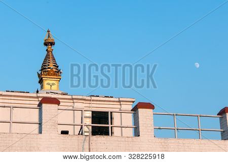 Holy Maya Dev Temple In Lumbini. The Birthplace Of Lord Gautama Buddha