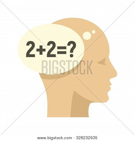 Patient Demention Icon. Flat Illustration Of Patient Demention Vector Icon For Web Design