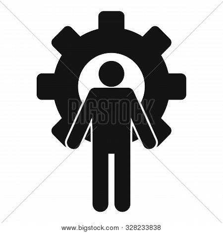 Gear Wheel Admin Icon. Simple Illustration Of Gear Wheel Admin Vector Icon For Web Design Isolated O