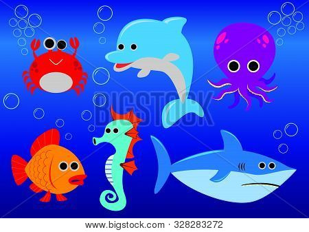 Cartoon Under The Sea Images Illustrations Vectors Free Bigstock