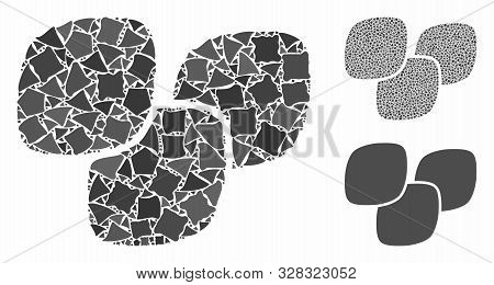 Medical Tablets Composition Of Rough Parts In Various Sizes And Color Hues, Based On Medical Tablets
