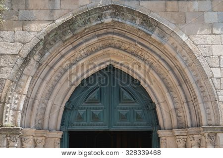 Architectural Detail Of The Church Of Nossa Senhora Da Oliveira In The Historic City Center Of Guima