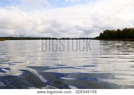 Cloudscape Over The Sea. Finland, Tammisaari. Can Be Used As Background, Walpapers, Postcards And Ma