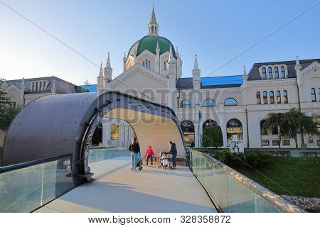 Sarajevo, Bosnia And Herzegovina - September 20, 2019: The Academy Of Fine Arts, Located On The Left