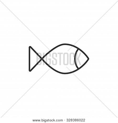 Fish, Food, Sea Icon. Vector Illustration, Flat Design.