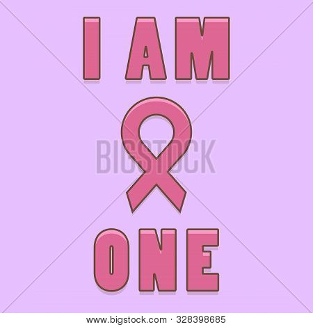 Cancer Icon With Text Bertuliskan I Am Cancer One