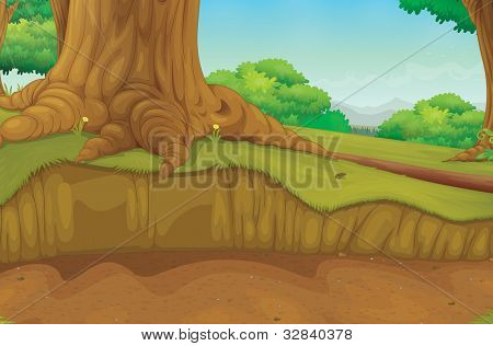 Ausführliche Baum LKW Wald Szene Eps Vektorformat auch erhältlich in meinem Portfolio.
