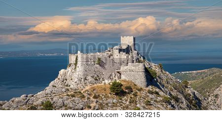 Starigrad Fortress On The Rock In Omis In Croatia