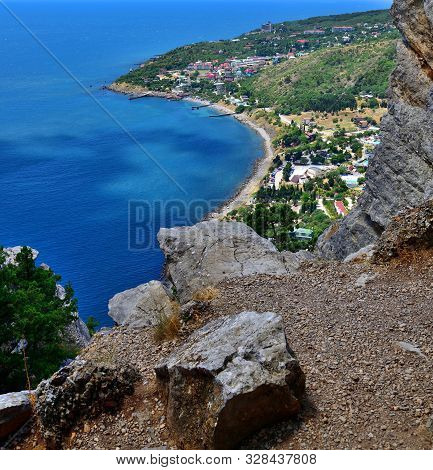 View Of The Simeiz Village From Koshka Mount In Crimea