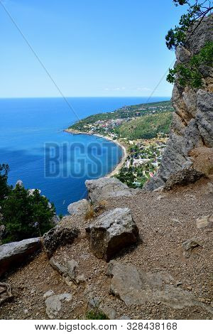 View Of The Simeiz Village From Koshka Mount In Crimea