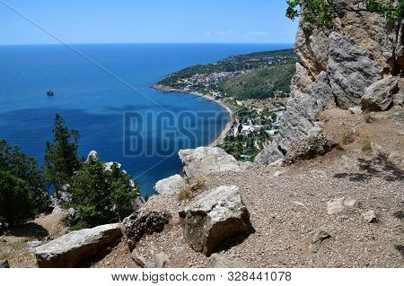 View Of The Simeiz Town From Koshka Mount In Crimea
