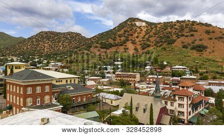 Also Called Copper City Bisbee Arizona Is Seen Here From An Aerial Perspective