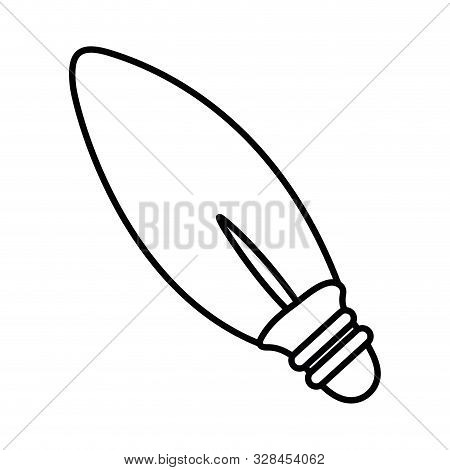 Merry Christmas Bulb Light Decoration Vector Illustration Design