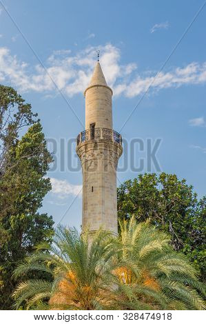 Larnaca Cyprus. 16 September 2019. A View Of Djami Kebir Mosque, In Larnaca In Cyprus