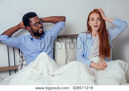 Caucasian Red-haired Ginger Beautiful Surprise Female And Afro American Macho Witg Big Size Dick Und