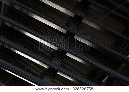 Black Ventilation Grid Of New Modern Building