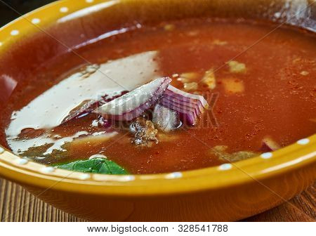 Pancita De Res, Menudo Mexicano Soup Close Up