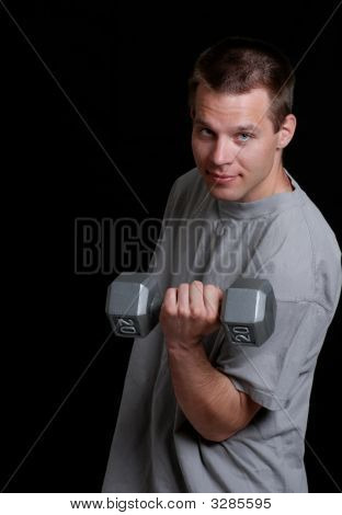 Man Lifting Weigths