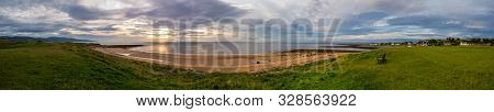 Sunrise On The Shore Of The North Sea In Brora