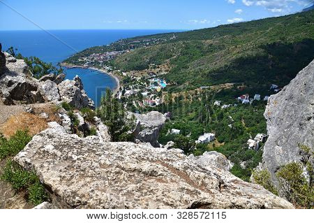 View Of The Simeiz Town From Koshka Mount In Crimea