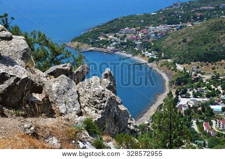 View Of The Simeiz Town From Koshka Mount In Crimea