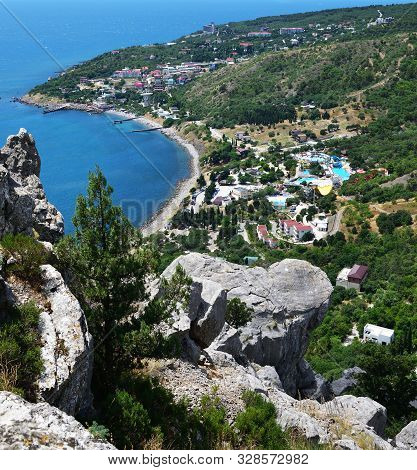 View Of The Simeiz Town From Koshka Mount In Crimea