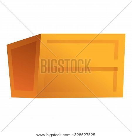 Parcel Box Icon. Cartoon Of Parcel Box Vector Icon For Web Design Isolated On White Background